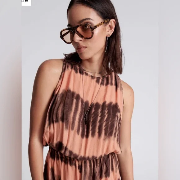 One Teaspoon Day Party Playsuit - Acid Trip / Boho Tie Dye Romper - Picture 2 of 4